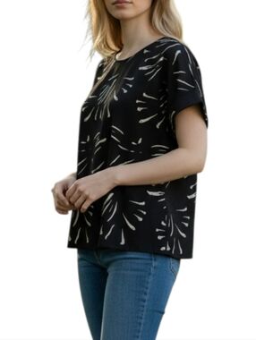 Melloday Navy and White Blouse